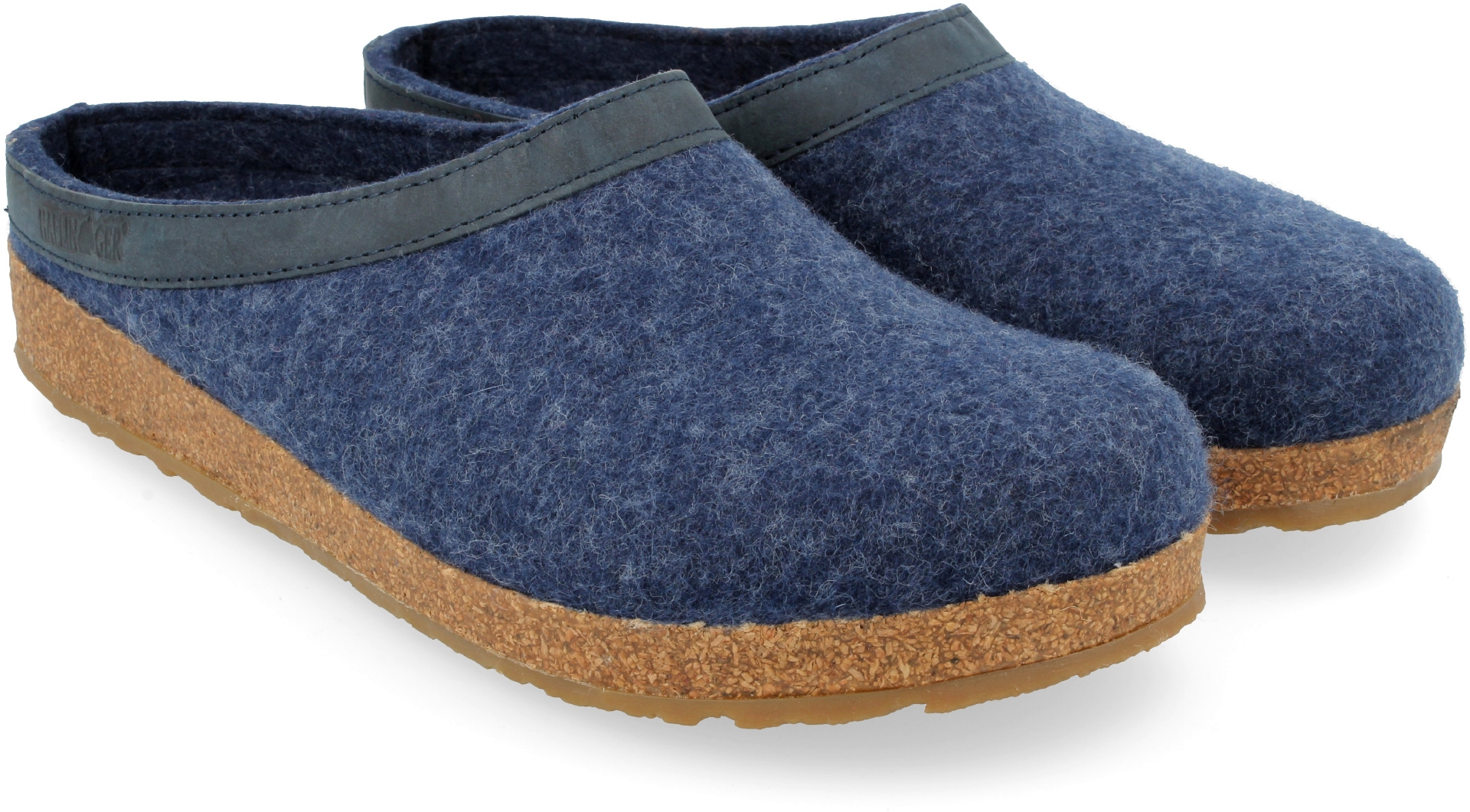 Clogs Haflinger in feltro colore jeans - ciabatta misura 44