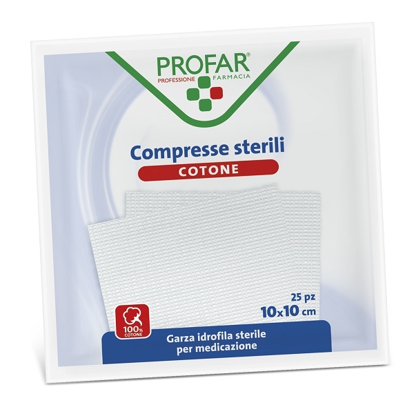 COMPRESSE IN COTONE 12 PEZZI 18 X 40 CM PROFAR
