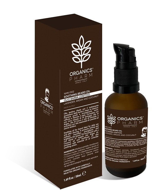 Organics pharm - olio da barba lenitivo - 50 millilitri