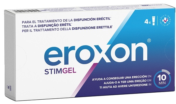 Eroxon stim gel - gel per stimolare l'erezione duratura del pene - 4 tubetti da 0,3 millilitri