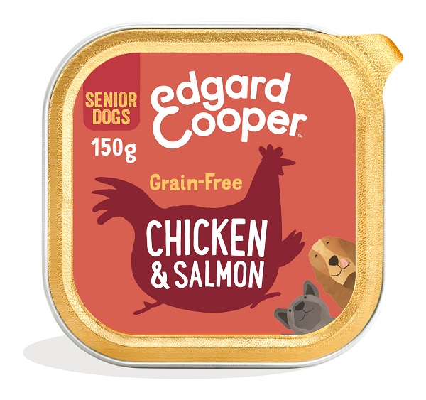 EDGARD&COOPER DOG E SENIOR CHICKEN SALMON 150 G