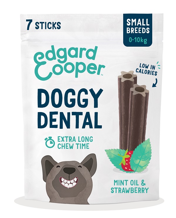 EDGARD&COOPER DOG DENTAL STRAWBERRY MINT SMALL