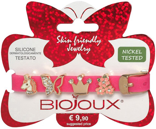 BJB012 BRACCIALE SILIC ROSA GOLD PLATED