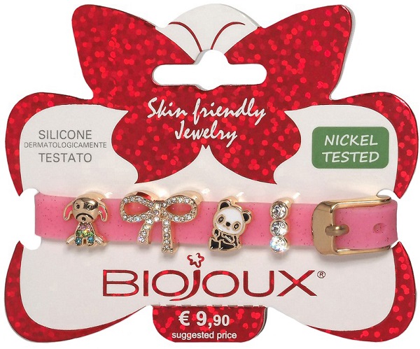 BJB013 BRACCIALE SILIC PINK GOLD PLATED