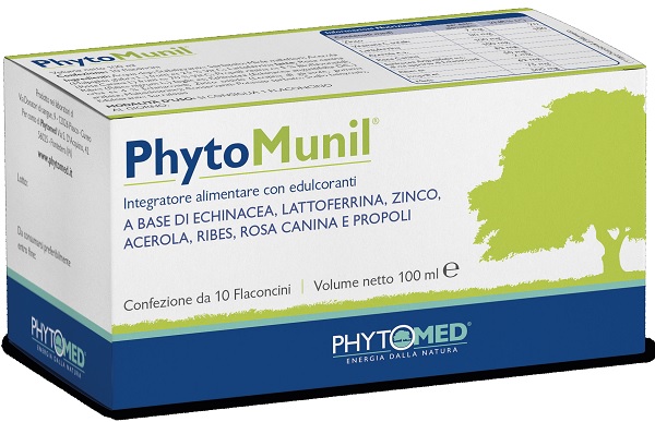 Phytomunil 10 flaconcini da 10 millilitri Nuova formulazione - integratore per le difese immunitarie