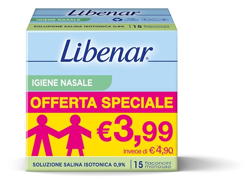 Libenar -15 flaconcini da 5 millilitri - Soluzione Salina Isotonica