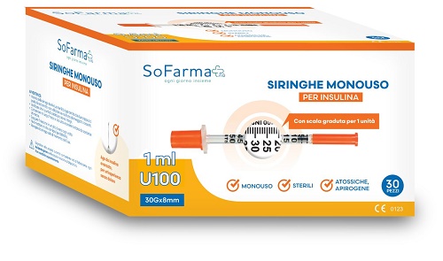 SIRINGA INSULINA 1ML 30PZ SF+