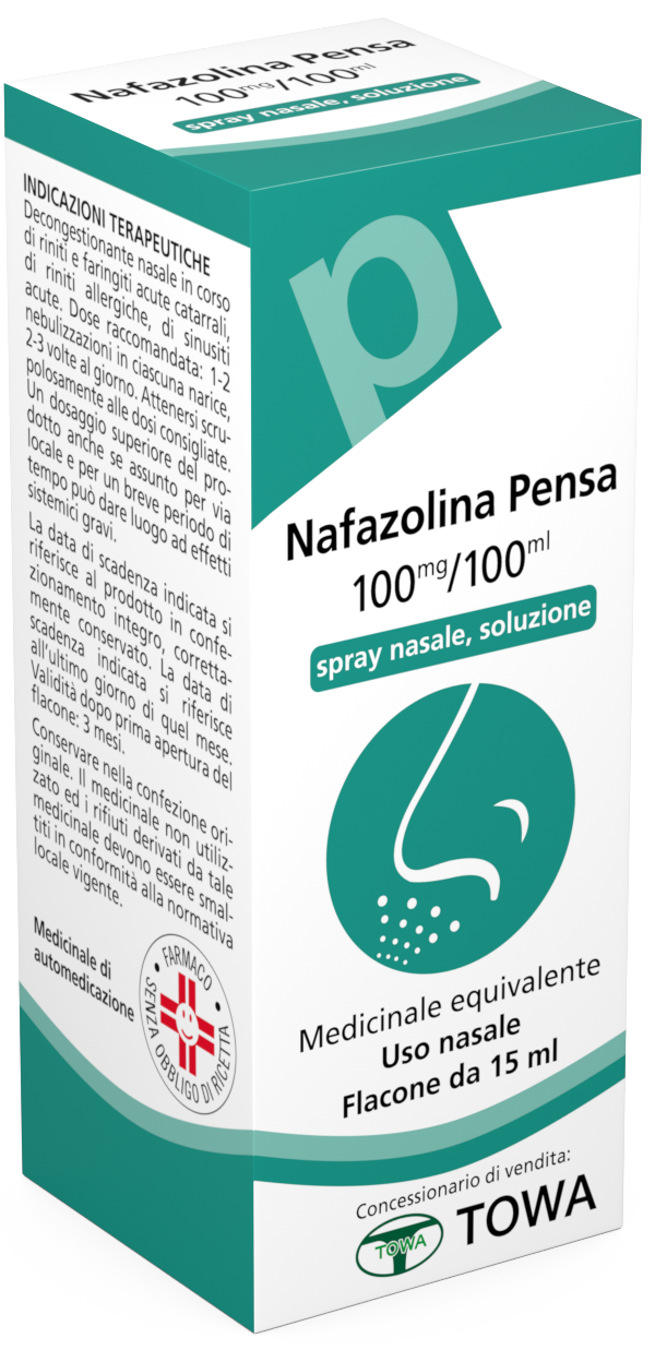 NAFAZOLINA (PENSA)*spray nasale 15 ml 100 mg/100 ml