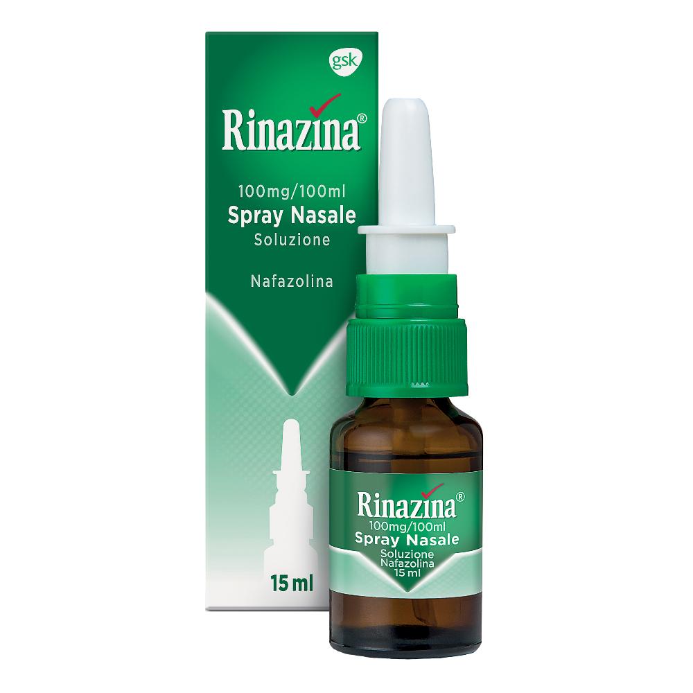 Rinazina spray nasale decongestionante - 15 millilitri 100 milligrammi/100 millilitri