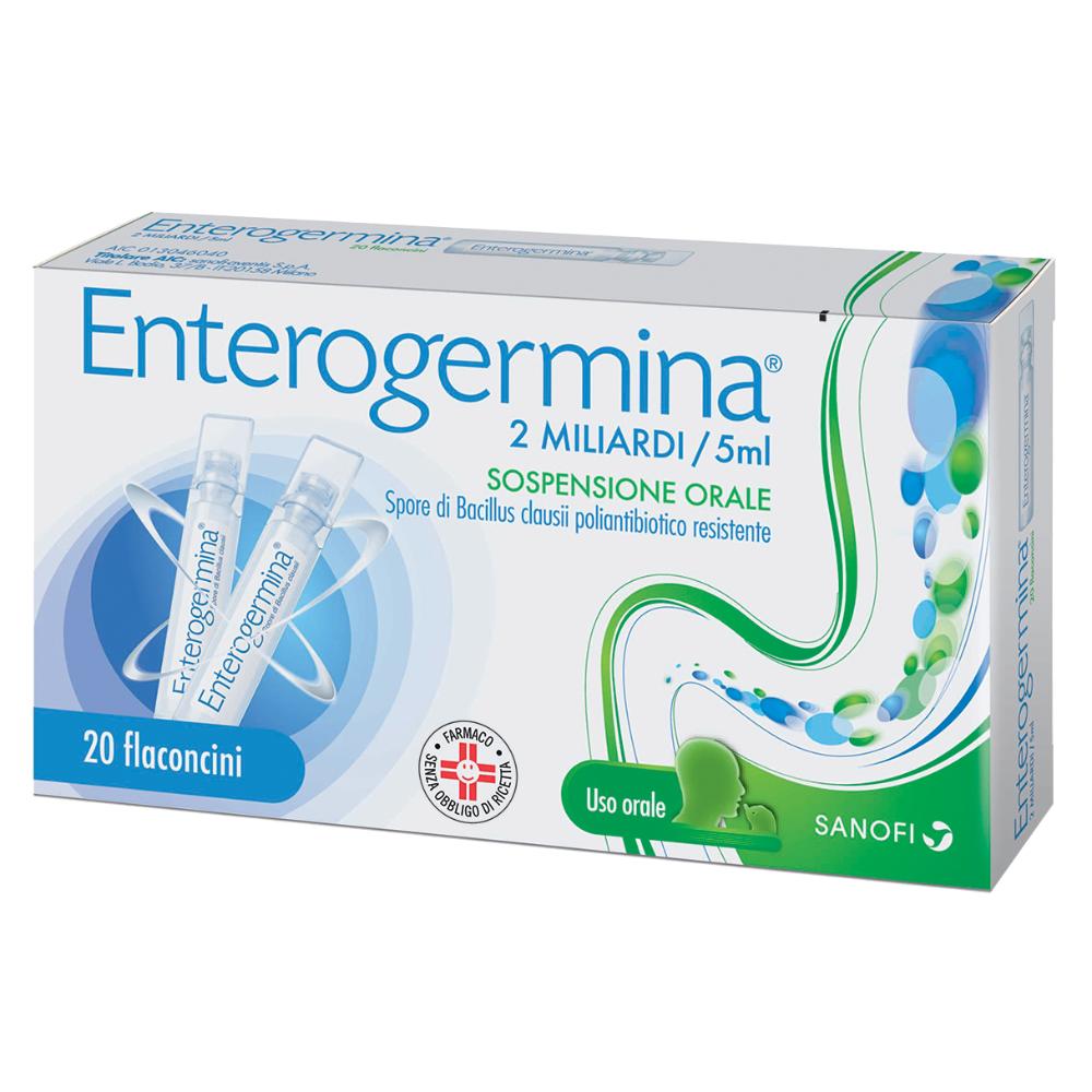 ENTEROGERMINA*orale sosp 20 flaconcini 2 mld 5 ml