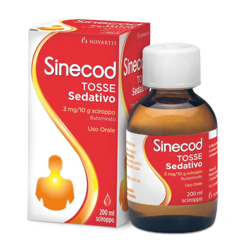 SINECOD TOSSE SEDATIVO*1 flacone 200 ml 3 mg/10 g sciroppo