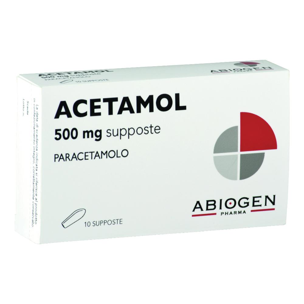 ACETAMOL*10 supp 500 mg