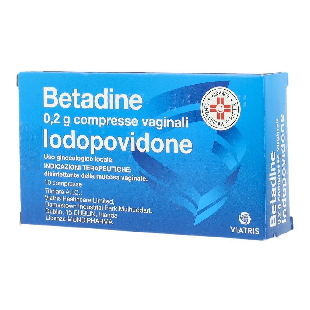 BETADINE*10 cpr vag 200 mg