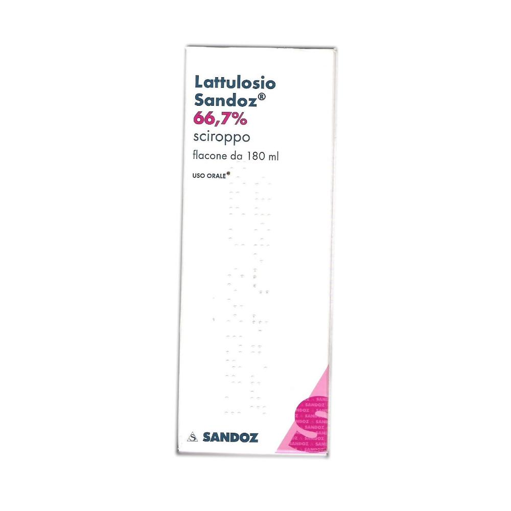 LATTULOSIO (SANDOZ)*sciroppo 180 ml 66,7% flacone