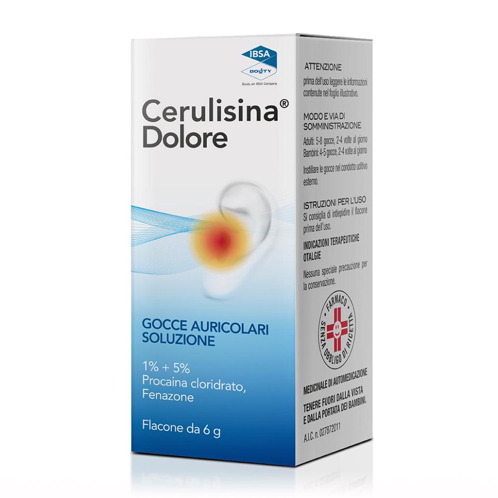 CERULISINA DOLORE*gocce auricolari 6 g 5% + 1%
