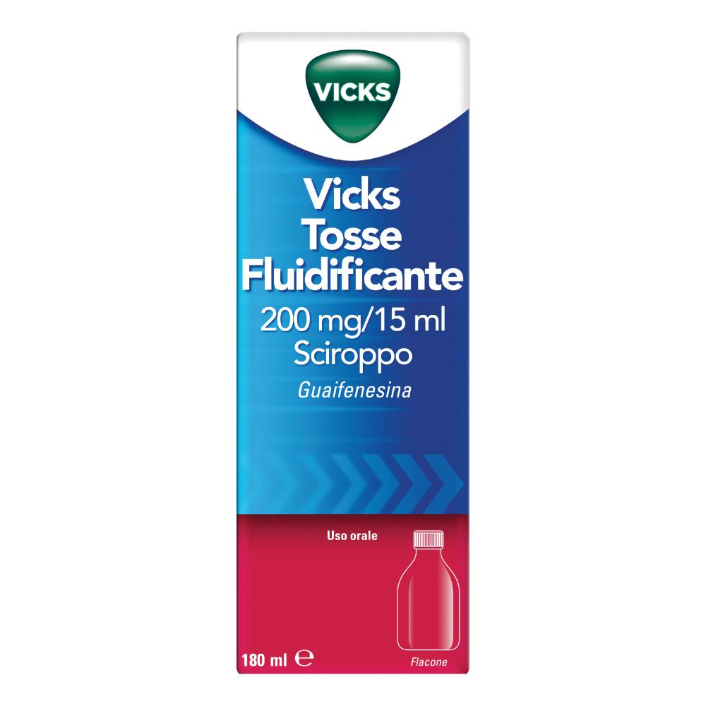 VICKS TOSSE FLUIDIFICANTE*scir 180 ml 200 mg/15 ml
