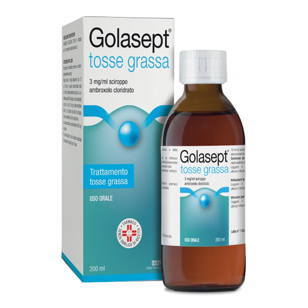 GOLASEPT TOSSE GRASSA*sciroppo 200 ml 30 mg/10 ml