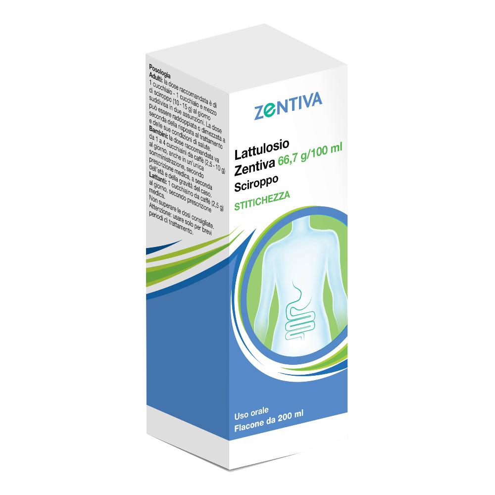 LATTULOSIO (ZENTIVA)*sciroppo 200 ml 66,7 g/100 ml flacone