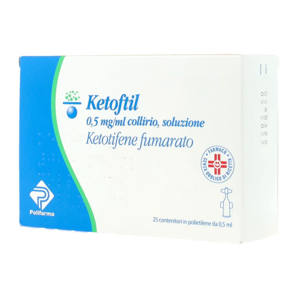 KETOFTIL*25 monod collirio 0,5 ml 0,5 mg/ml