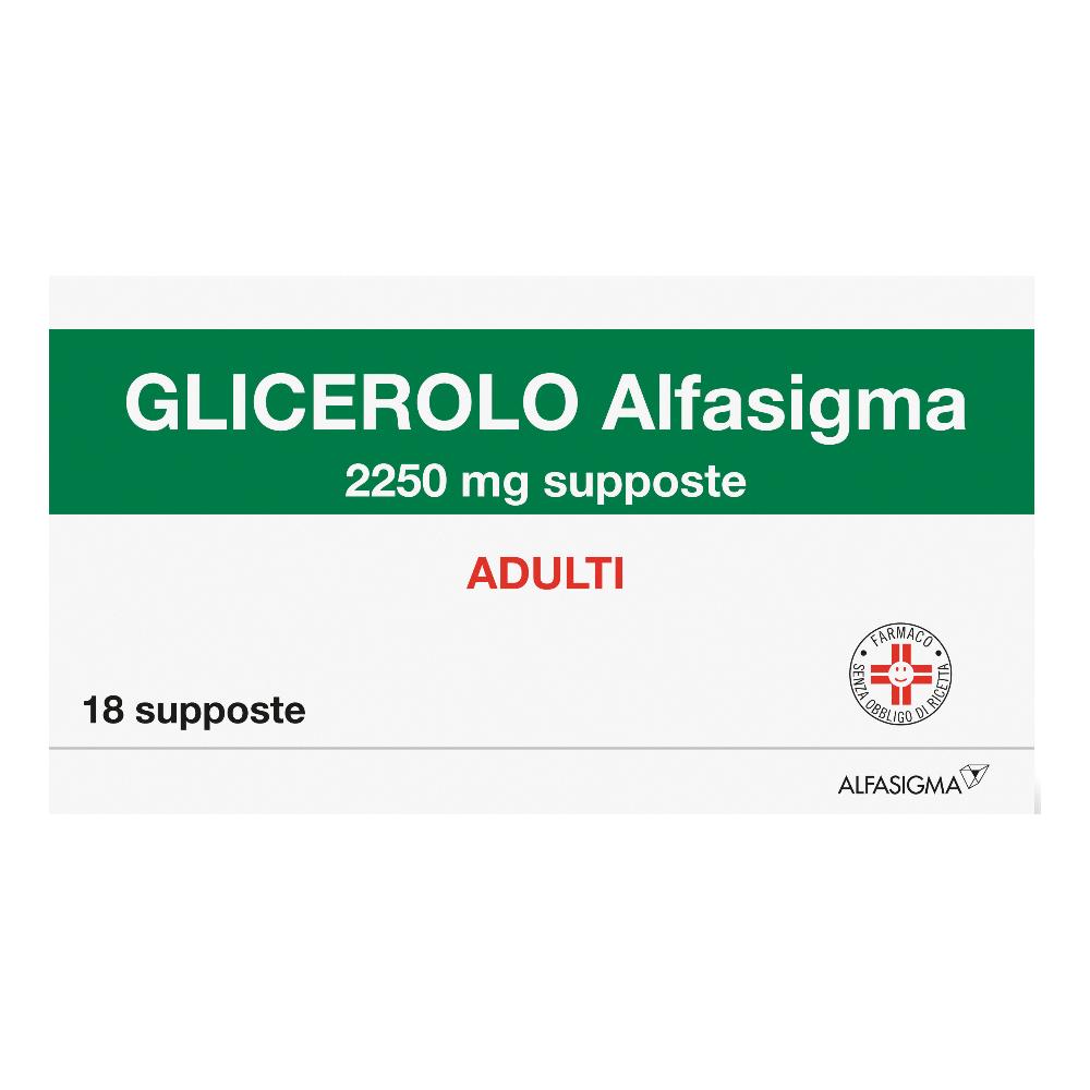 GLICEROLO (ALFASIGMA)*AD 18 supp 2.250 mg
