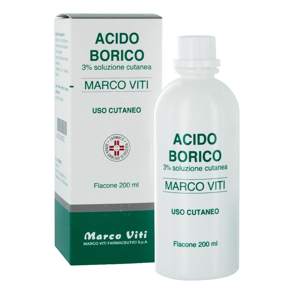 ACIDO BORICO (MARCO VITI)*soluz cutanea 200 ml 3%