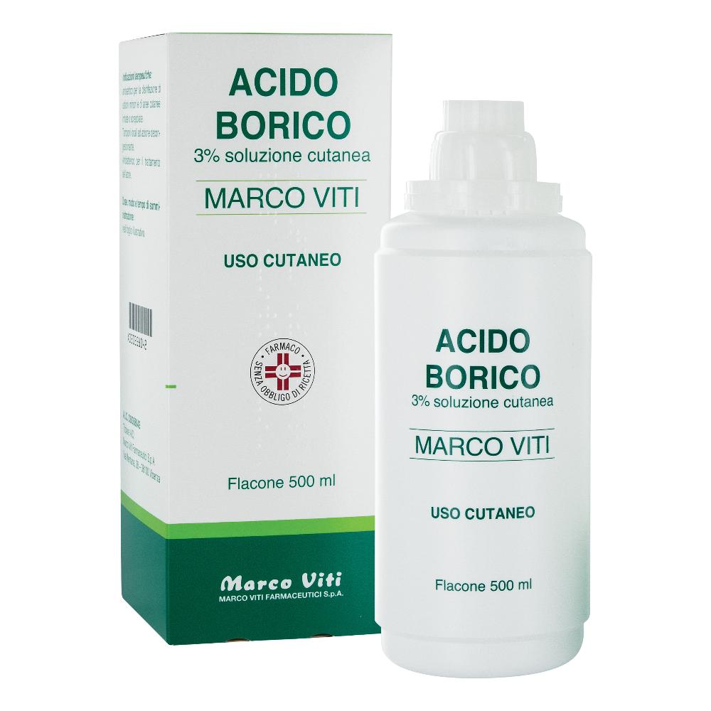 ACIDO BORICO (MARCO VITI)*soluz cutanea 500 ml 3%