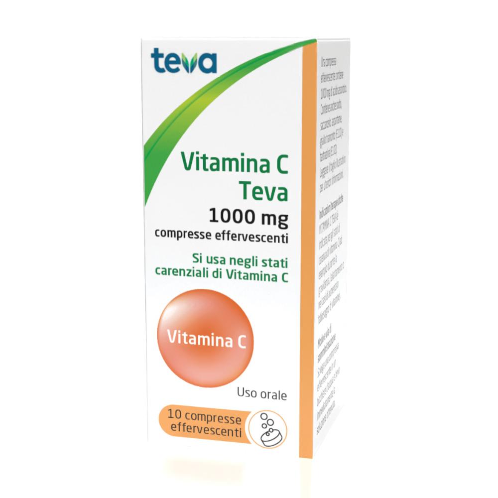 VITAMINA C (TEVA)*10 cpr eff 1 g