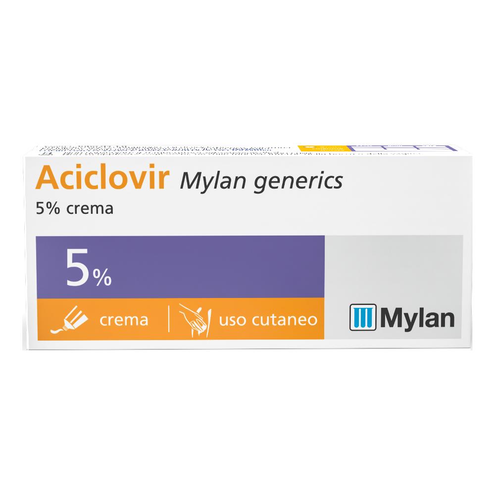ACICLOVIR (MYLAN GENERICS)*crema derm 3 g 5%
