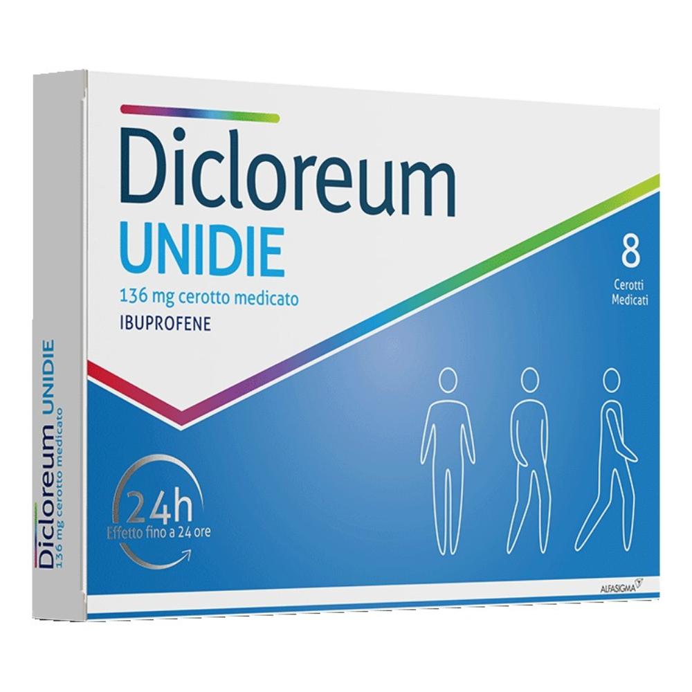 DICLOREUM UNIDIE*8 cerotti medicati 136 mg