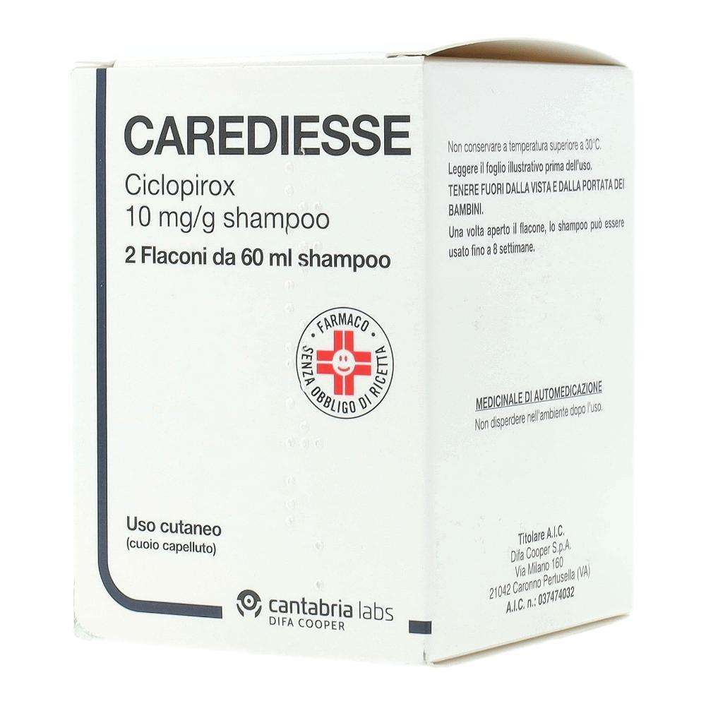 CAREDIESSE*shampoo 2 flaconi 60 ml 10 mg/g