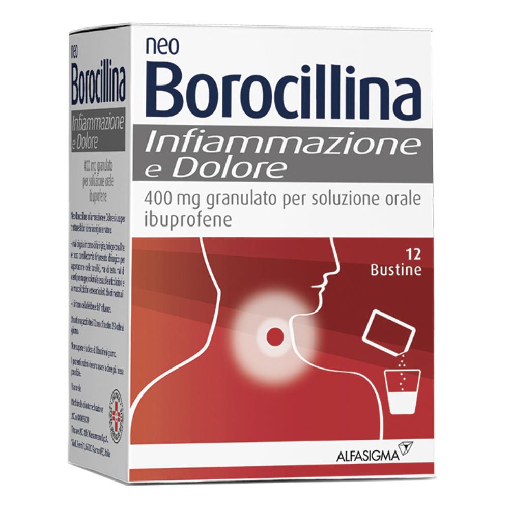 NEOBOROCILLINA INFIAMMAZIONE E DOLORE*orale grat 12 bust 400mg