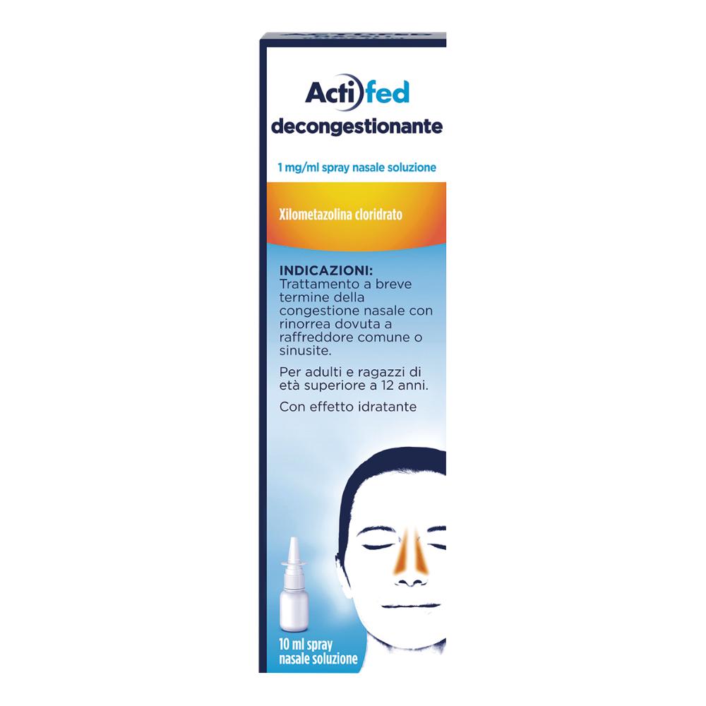 ACTIFED DECONGESTIONANTE*spray nasale 10 ml 1 mg/ml