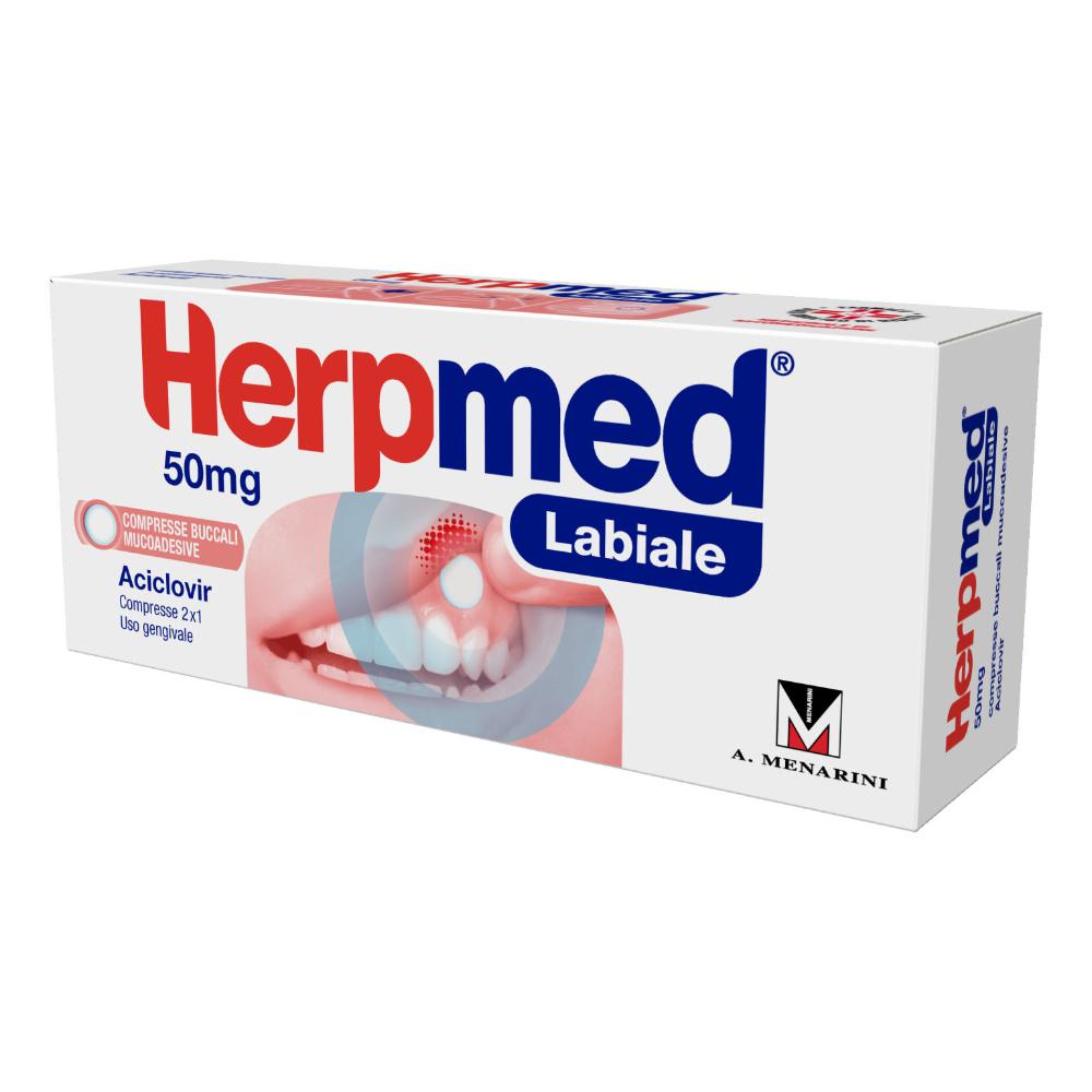 HERPMED LABIALE*2 cpr buccali 50 mg