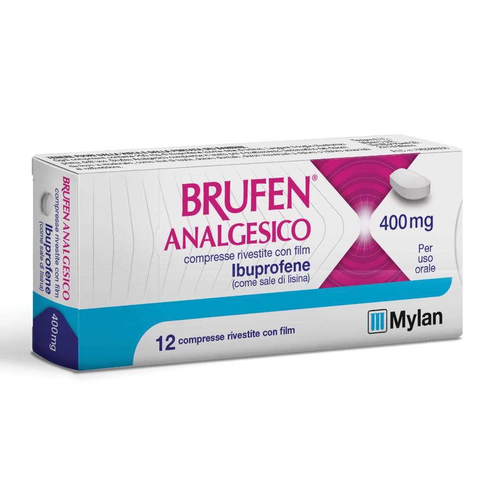 Brufen Analgesico 12 compresse rivestite da 400 milligrammi