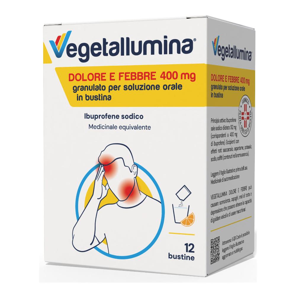 VEGETALLUMINA DOLORE E FEBBRE*12 bust 400 mg
