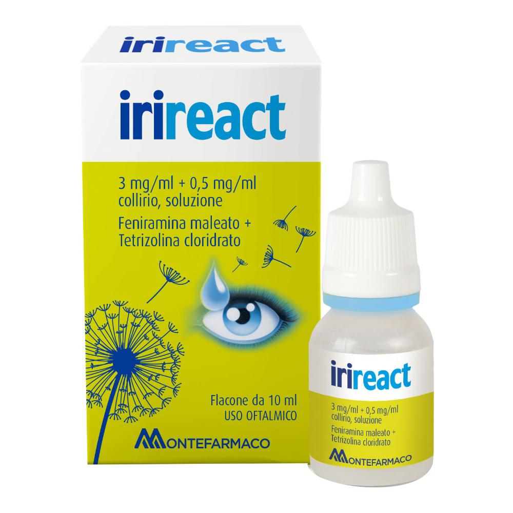 IRIREACT*collirio 1 flacone 10 ml 3 mg/ml + 0,5 mg/ml