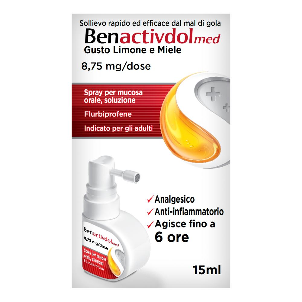 BENACTIVDOLMED*spray mucosa orale 15 ml 8,75 mg/dose