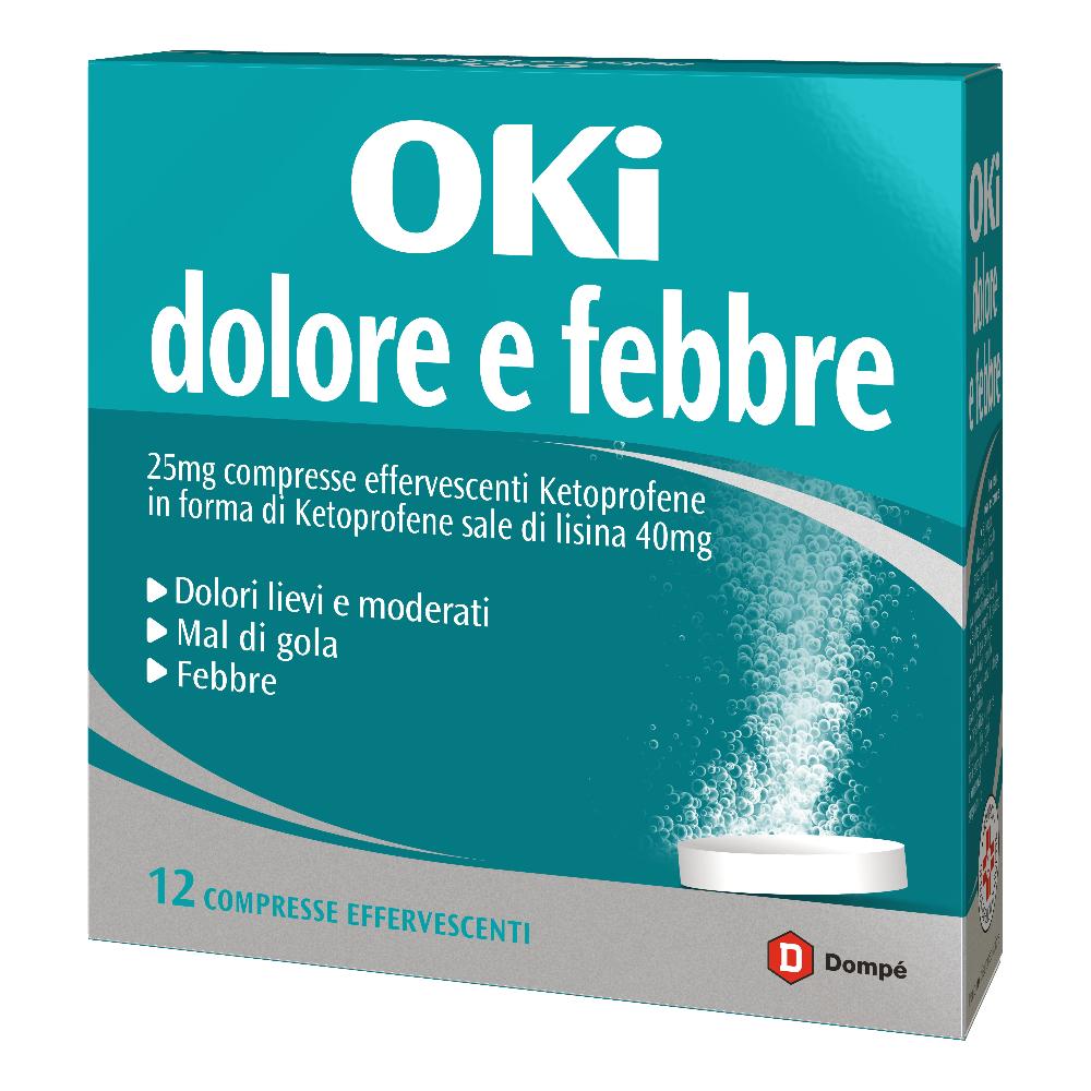 OKI DOLORE E FEBBRE*12 cpr eff 25 mg