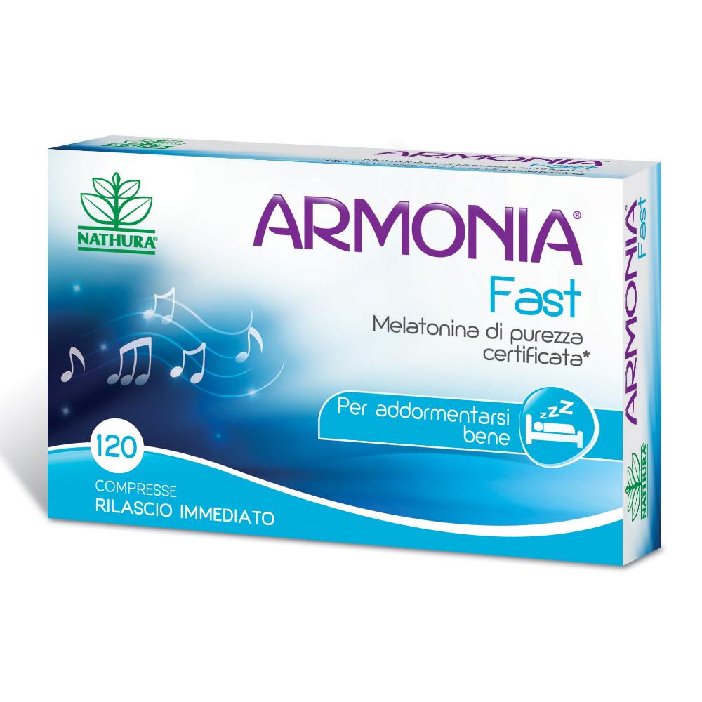 Armonia fast - 120 compresse da 1 milligrammo di melatonina a rapido assorbimento