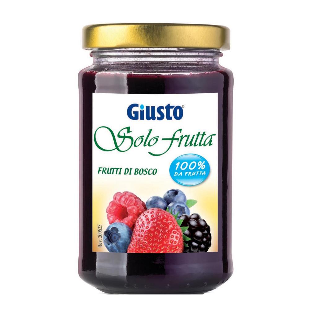 GIUSTO SOLO FRUTTA MARMELLATA FRUTTI ROSSI 284 G