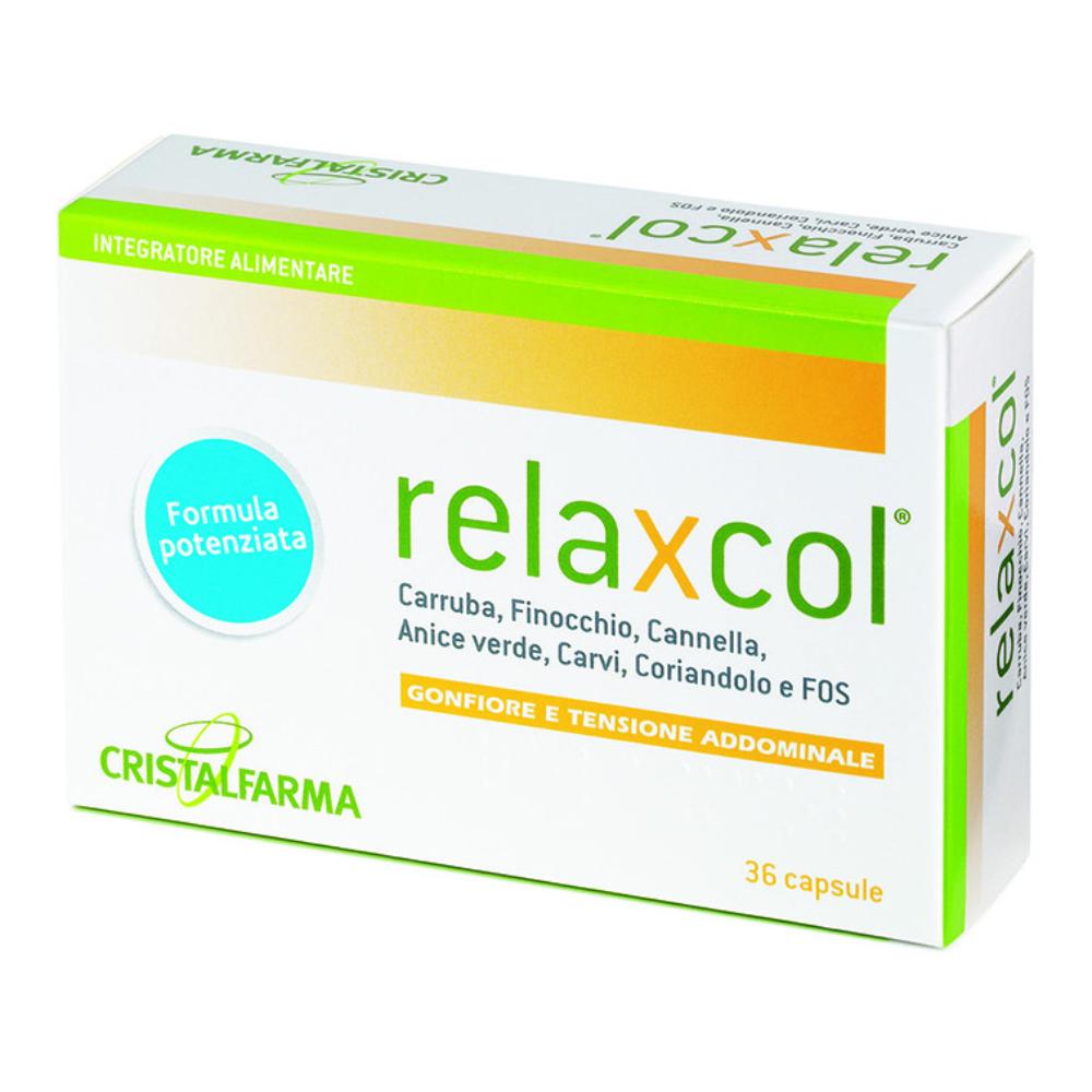 Relaxcol integratore per ridurre il gonfiore e la tensione addominale - 36 capsule