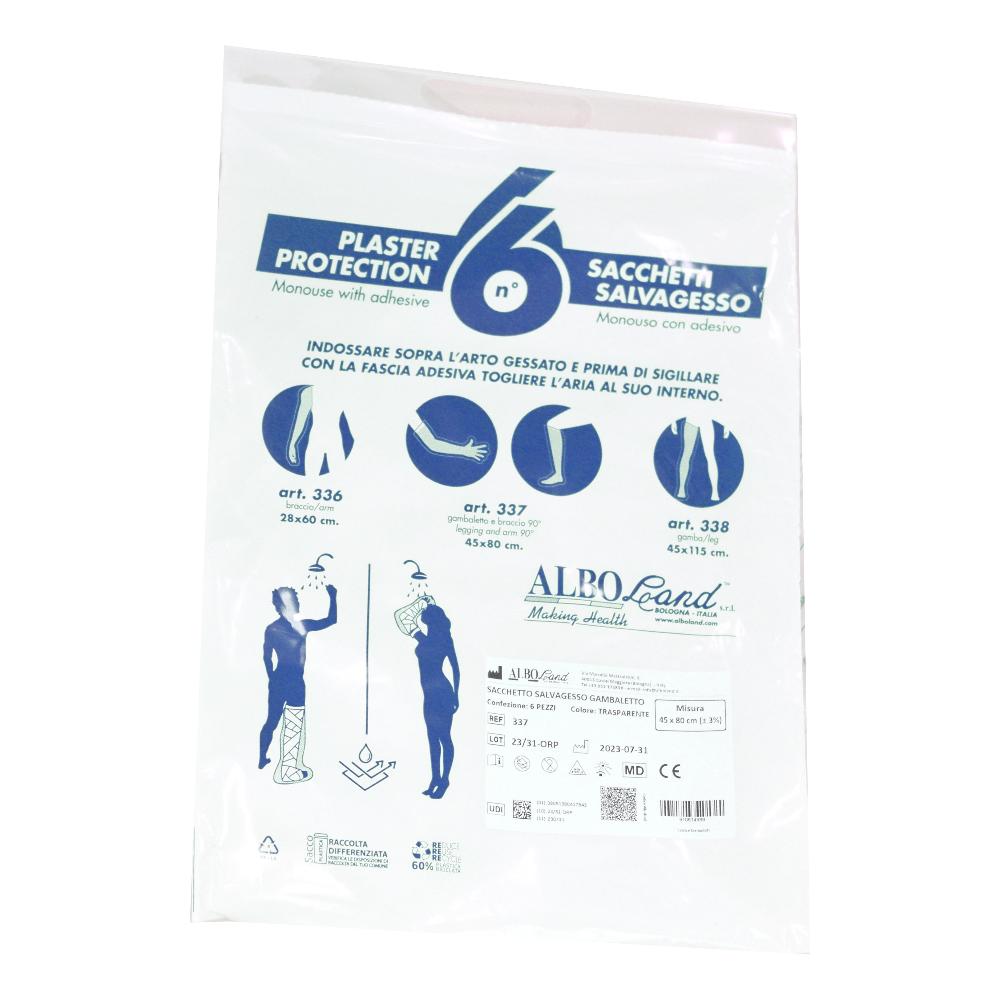 SACCHETTO SALVAGESSO PER DOCCIA MONOUSO CON ADESIVO BRACCIO