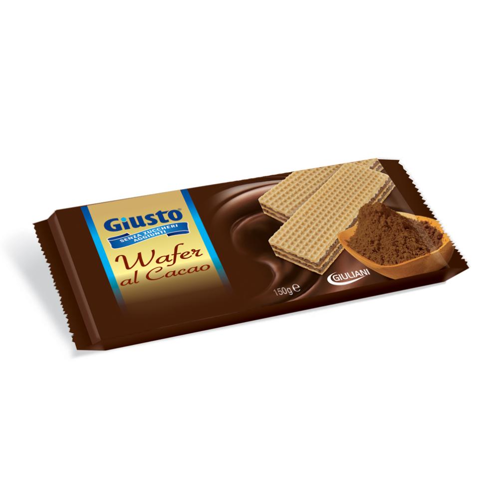 Giusto senza zucchero - Wafer al cacao