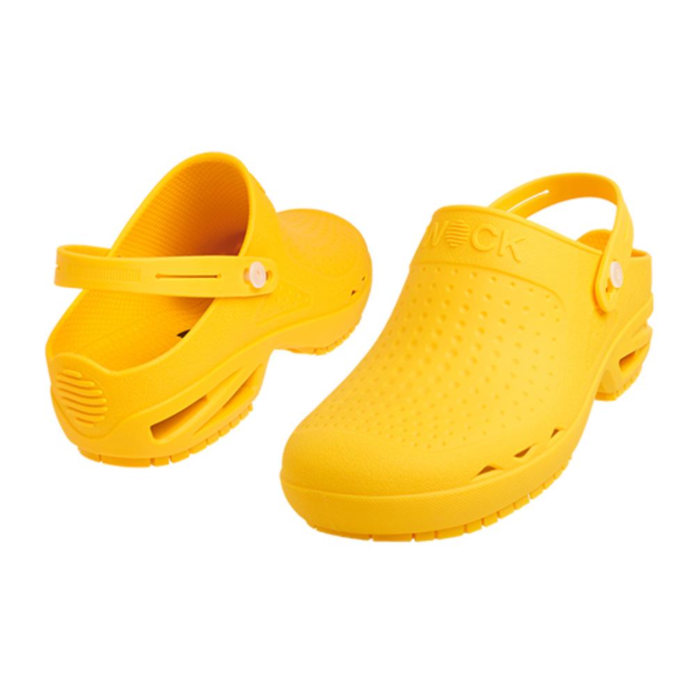 WOCK CLOG BIANCO/ARANCIO 36/37