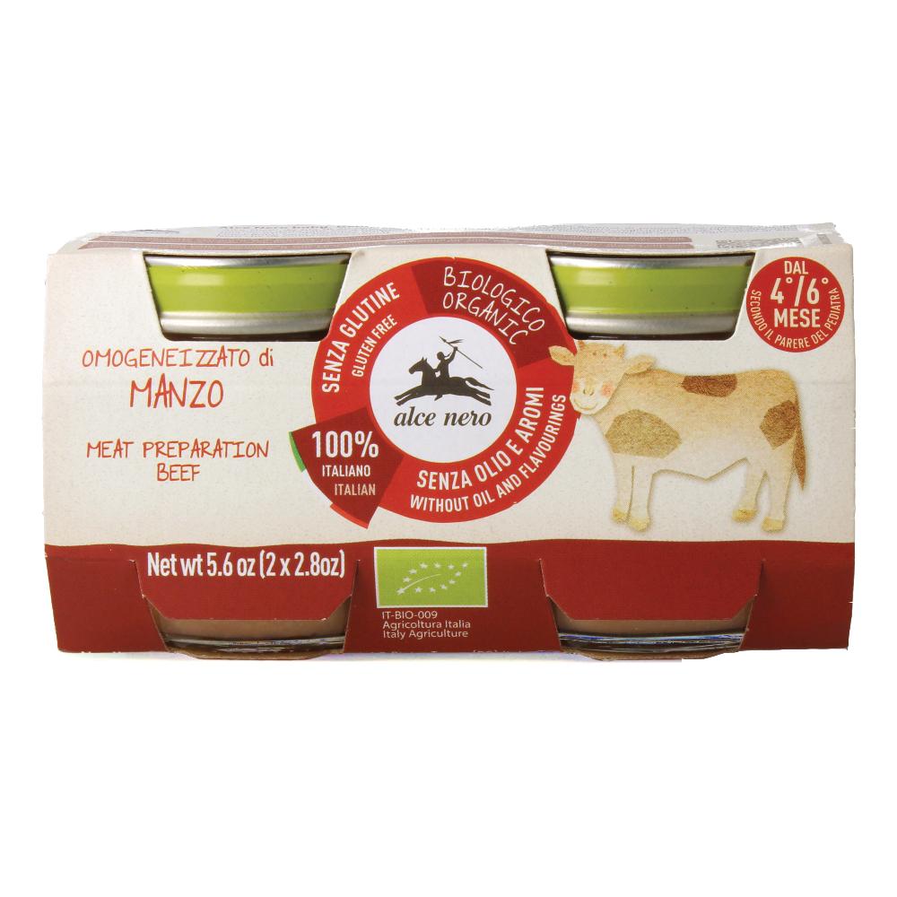 OMOGENEIZ MANZO BIO 2X80G ALCE