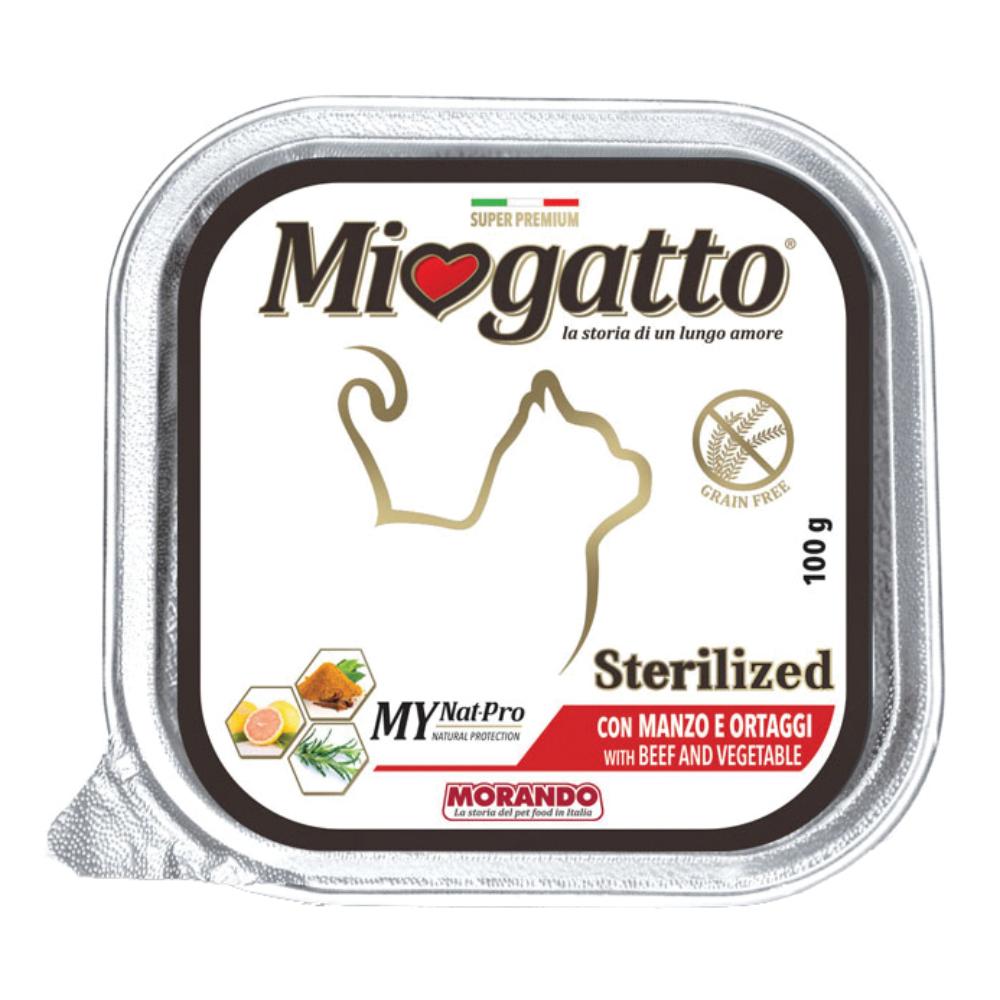 MIOGATTO STERIL MANZO/ORTAGGI GRAIN FREE 100 G