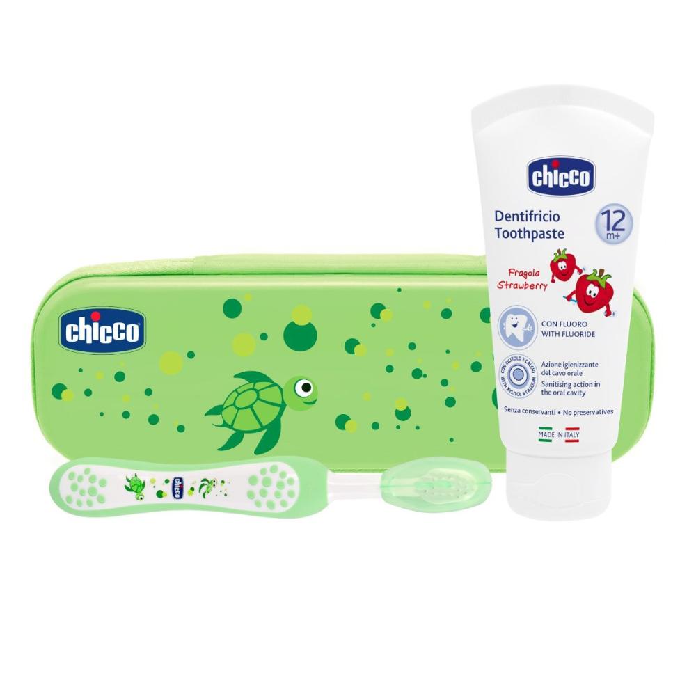 Set dentale verde chicco - con fluoro