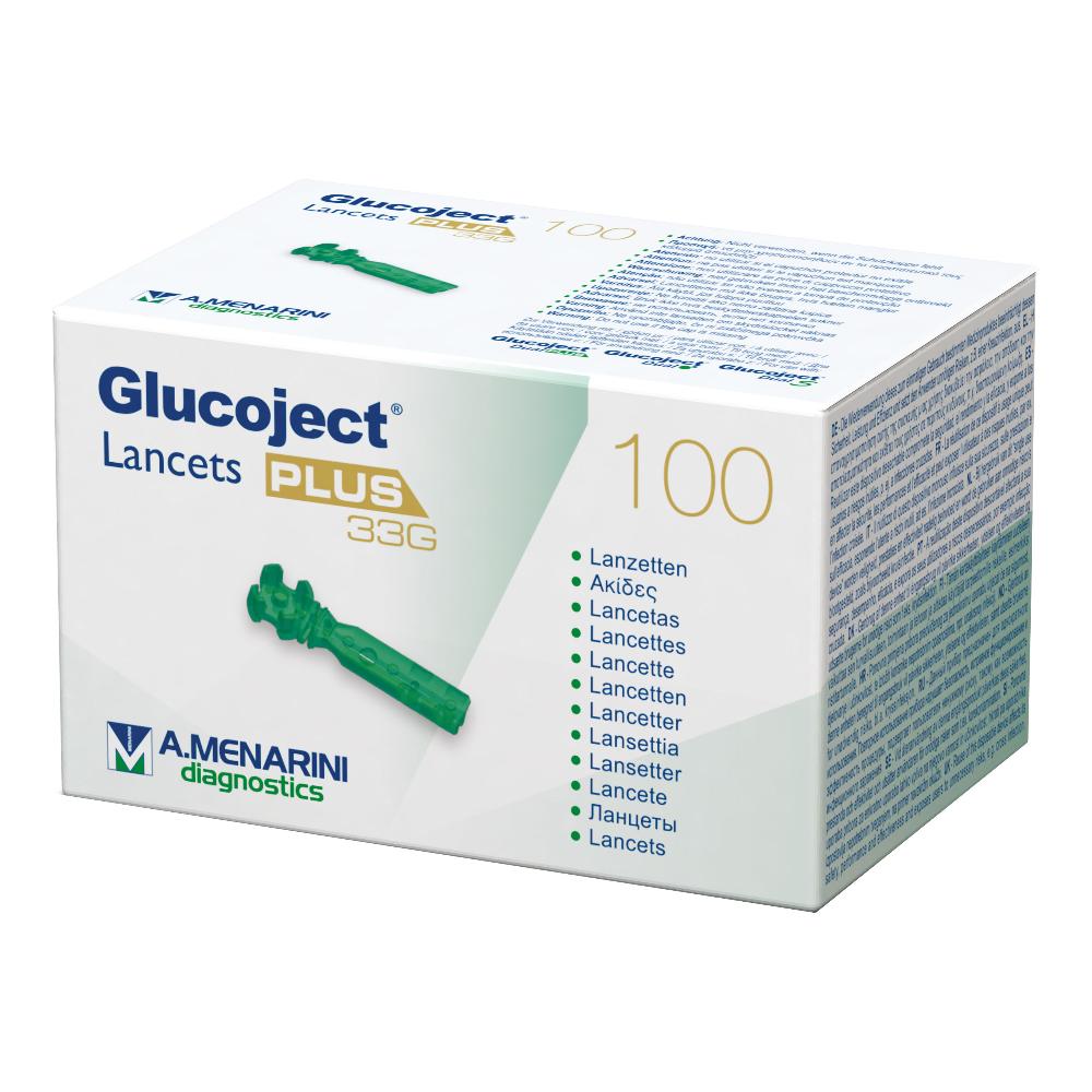 GLUCOJECT LANCETS PLUS G33 100PZ