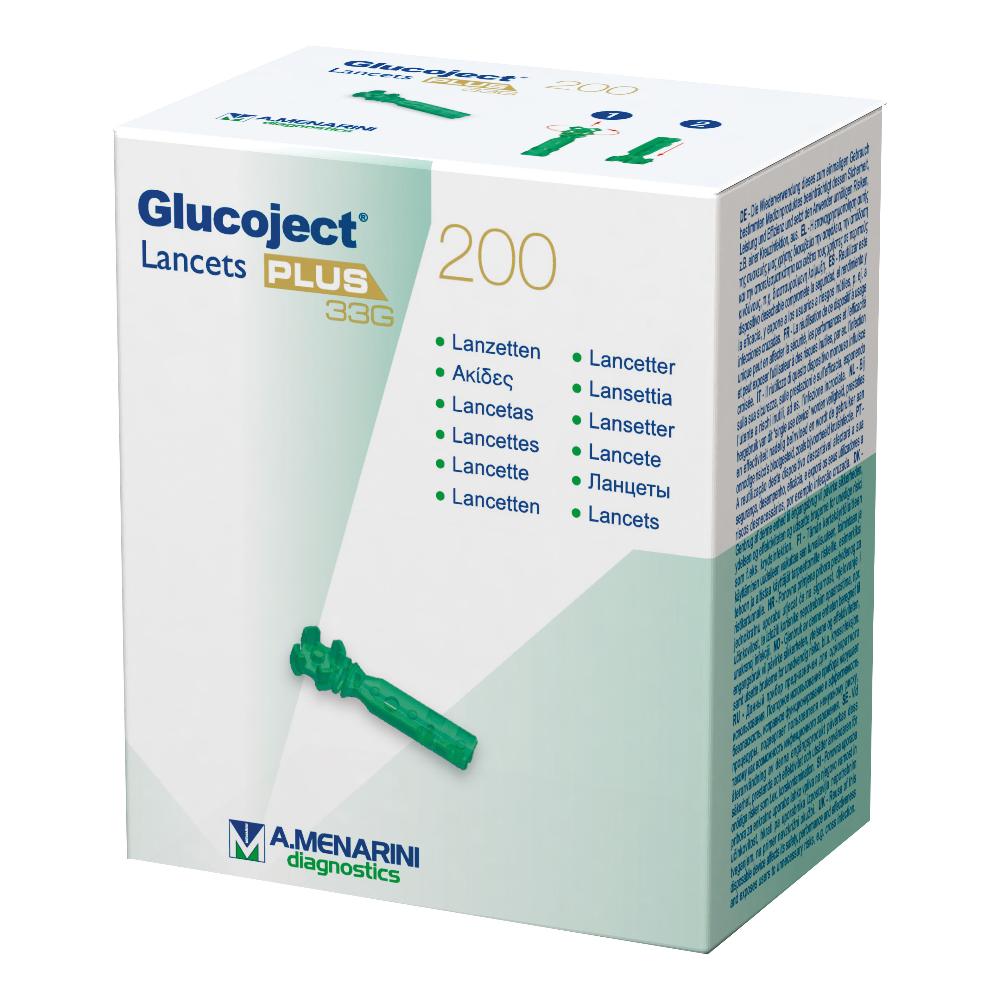 GLUCOJECT LANCETS PLUS G33 200PZ