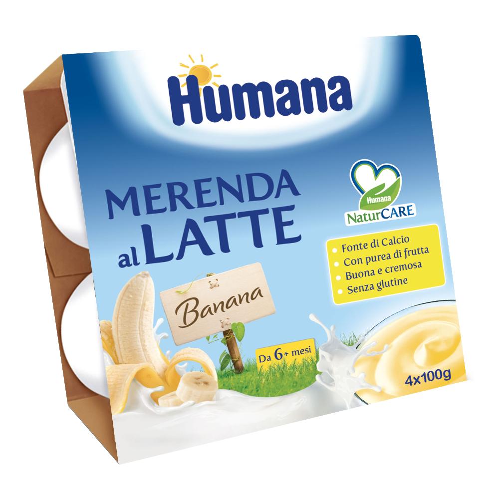 Humana merenda banana 4 pz 100 grammi